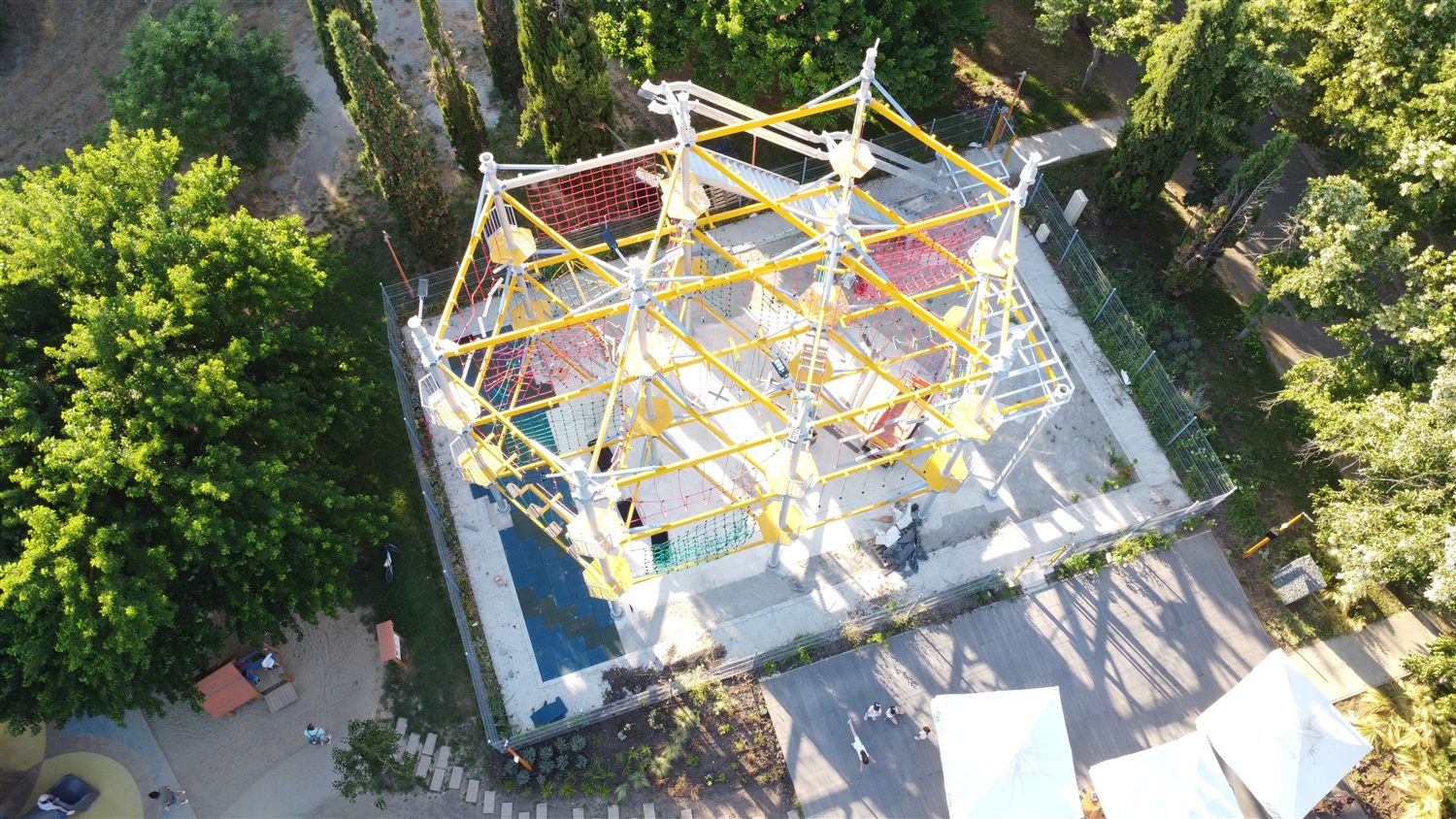 Въженото съоръжение на Fun Park Ezero